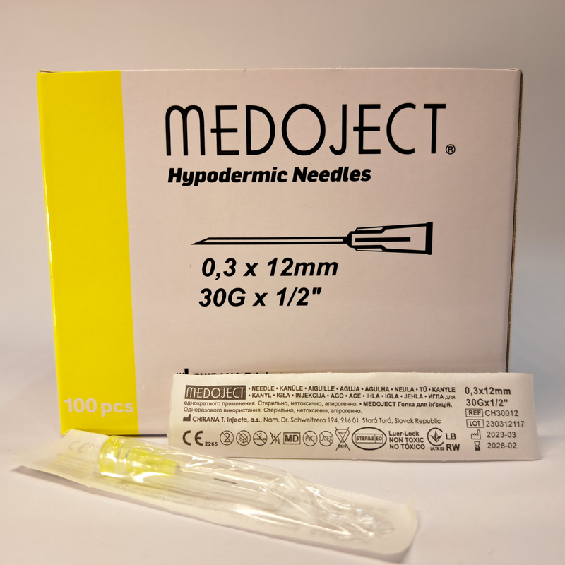 MEDOJECT Голка для ін'єкцій 0,30 x 12 мм (30 G x 1/2")